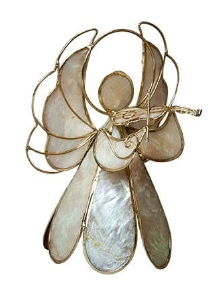 Capiz Angel with Violin