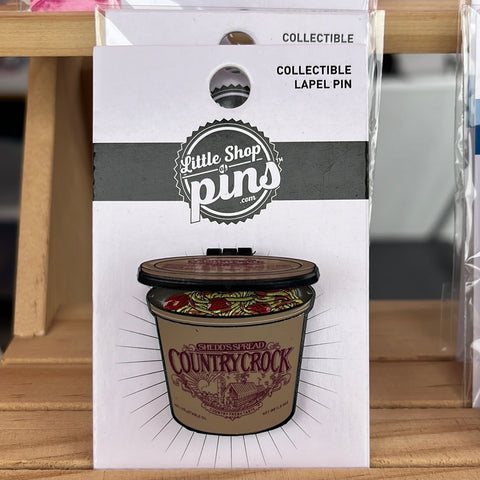 Country Crock enamel pin