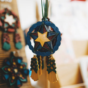 Wooden Parol Ornament w/ Star